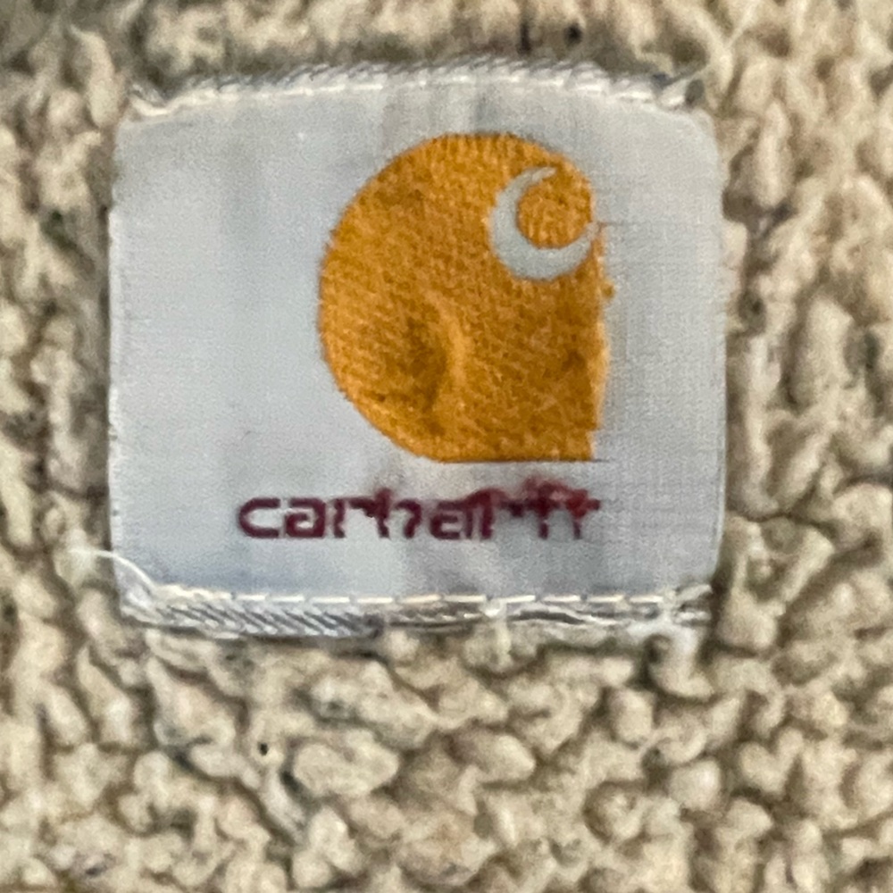 Carhartt vintage V13 DES sherpa-lined washed canvas vest in a desert beige - XL - Picture 3 of 3
